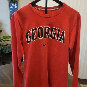 Georgia Bulldogs Nike Red Long Sleeve Shirt